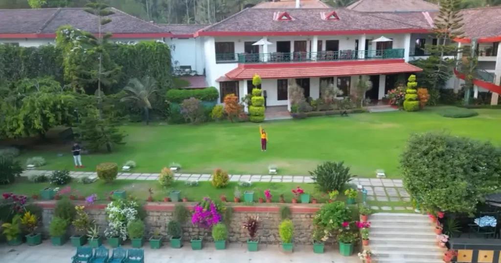 Lush garden with vibrant flowers and greenery