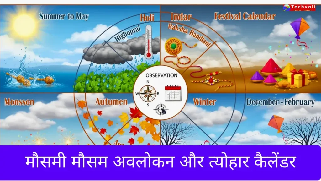 मौसमी मौसम अवलोकन और त्योहार कैलेंडर