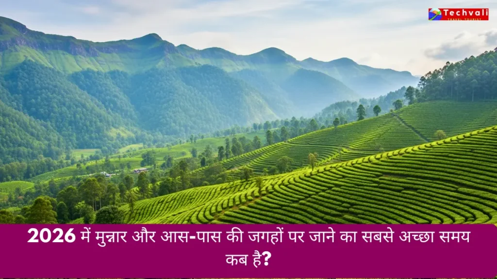 2026 में मुन्नार और आस-पास की जगहों पर जाने का सबसे अच्छा समय कब है?