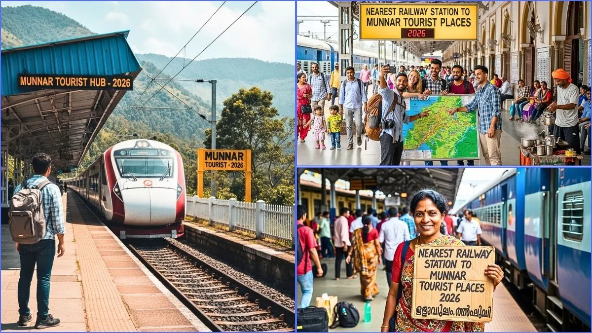 Nearest Railway Station to Munnar Tourist Places 2026