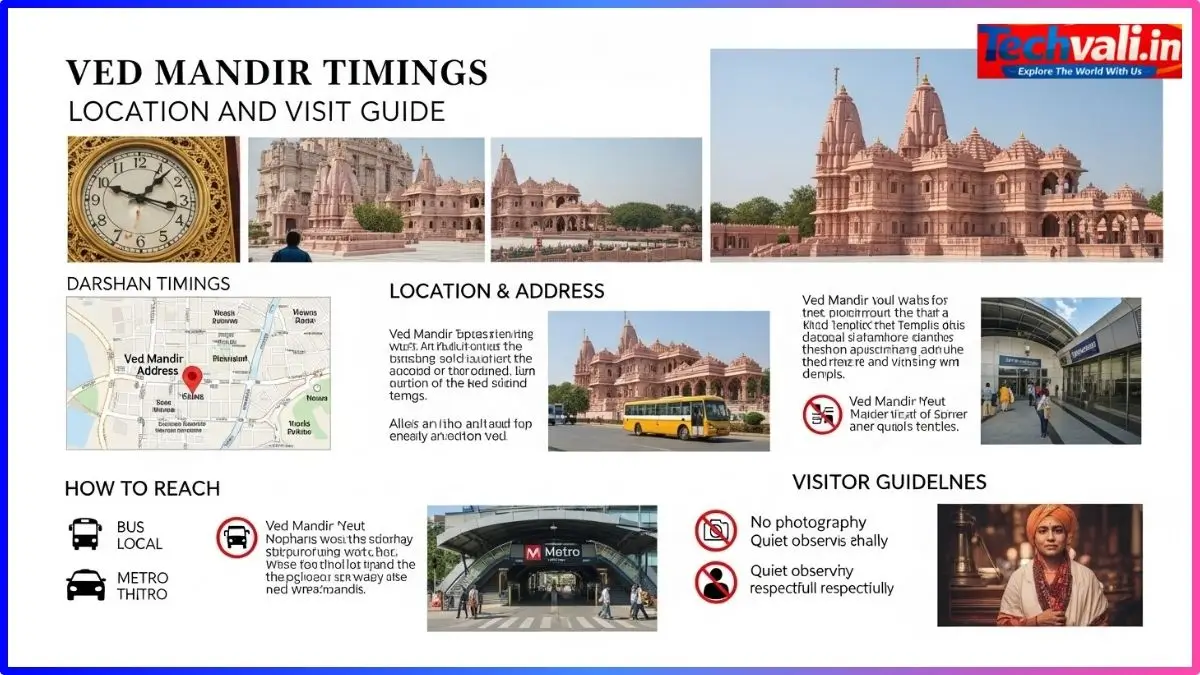 Ved Mandir Timings Location और Visit Guide — Complete Information